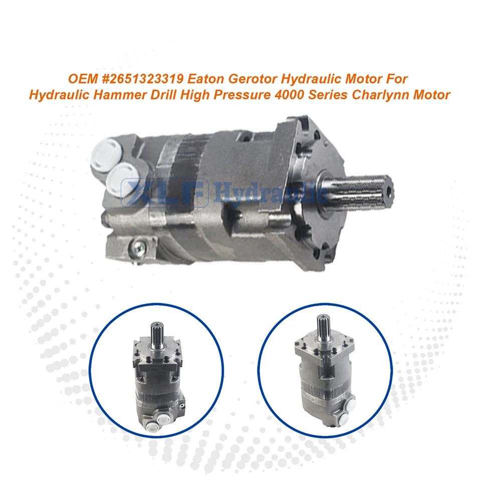 Motor orbital de broca de martelo hidráulico - Eaton Charlynn série 4000 de alta pressão (OEM #2651323319)