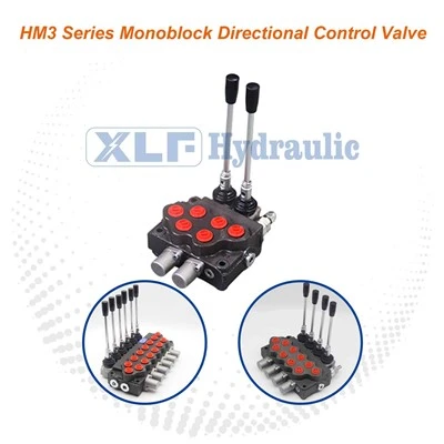 Série HM3 Monoblock Monoblock Hidráulico Fluxo Hidráulico Desviador Válvula para Carregadeiras de Rodas